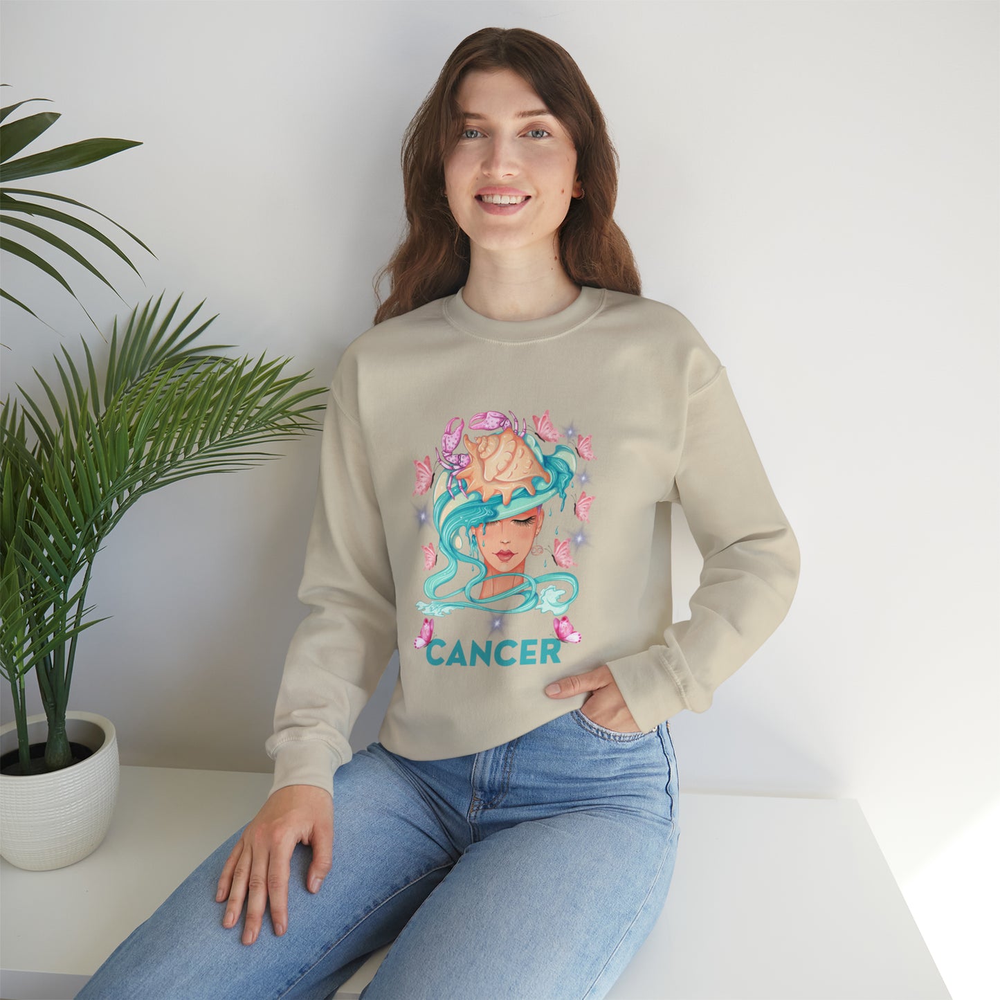 🦋 Cancer 🦋 Zodiac Signs- Sweatshirts