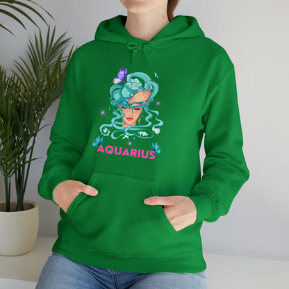 🦋 Aquarius 🦋 Zodiac Signs- Hoodies