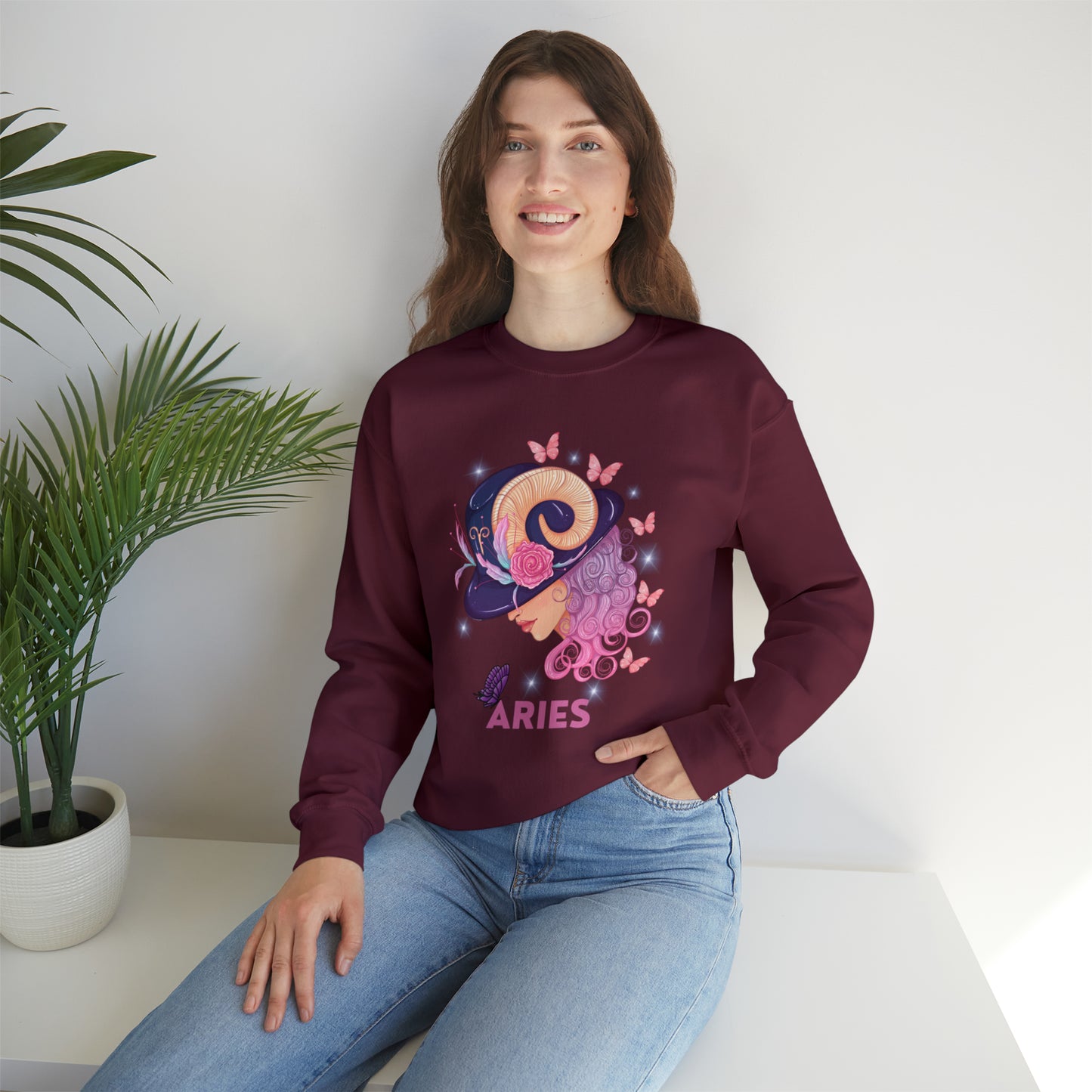 🦋 Aries 🦋 Zodiac Signs- Sweatshirts