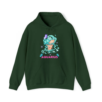🦋 Aquarius 🦋 Zodiac Signs- Hoodies