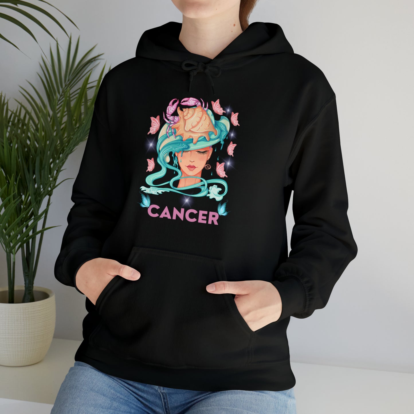 🦋 Cancer 🦋 Zodiac Signs- Hoodies