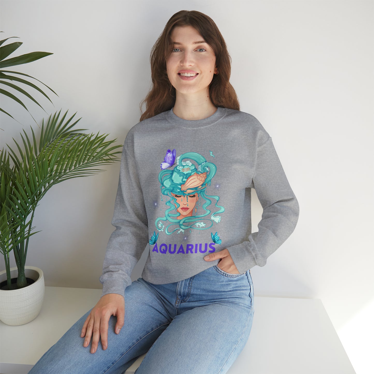 🦋 Aquarius 🦋 Zodiac Signs- Sweatshirts