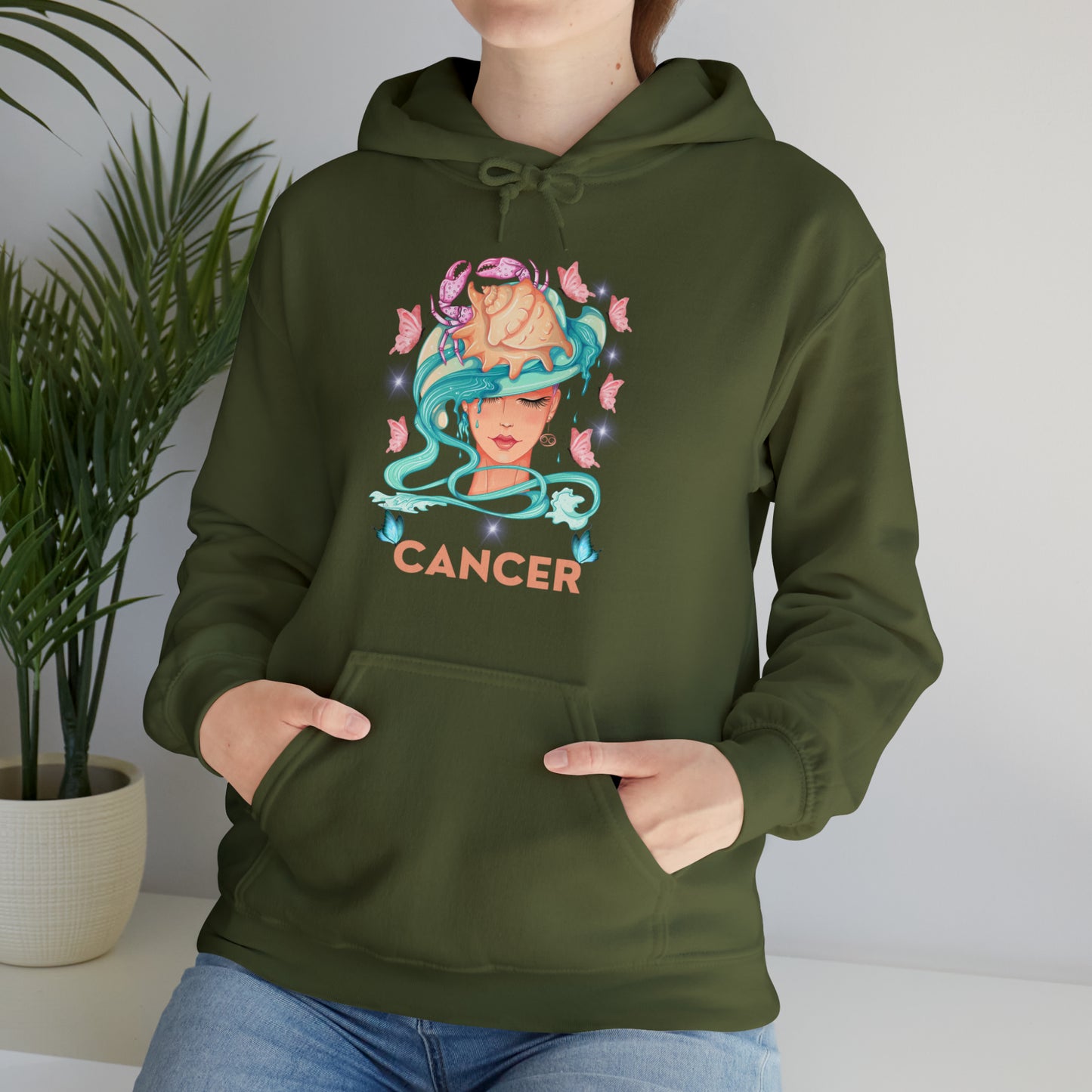 🦋 Cancer 🦋 Zodiac Signs- Hoodies