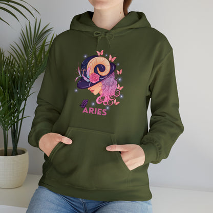 🦋 Aries 🦋 Zodiac Signs- Hoodies