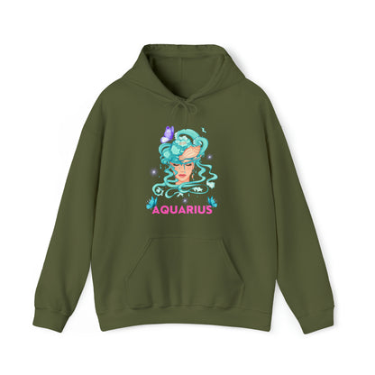 🦋 Aquarius 🦋 Zodiac Signs- Hoodies