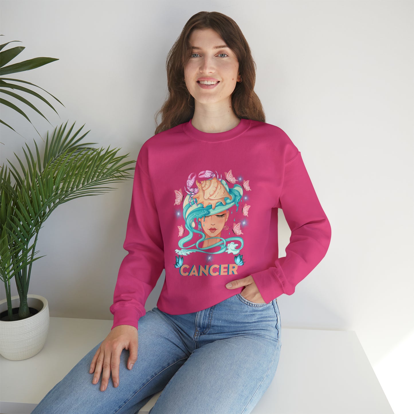 🦋 Cancer 🦋 Zodiac Signs- Sweatshirts