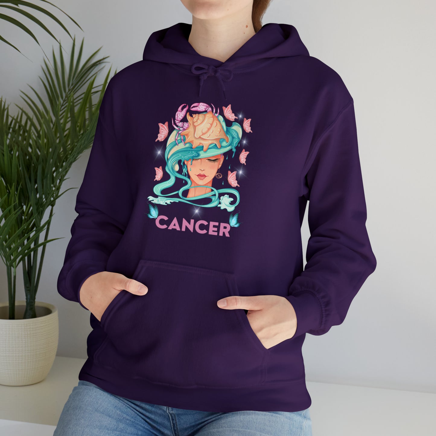 🦋 Cancer 🦋 Zodiac Signs- Hoodies