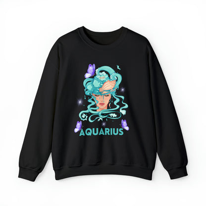 🦋 Aquarius 🦋 Zodiac Signs- Sweatshirts