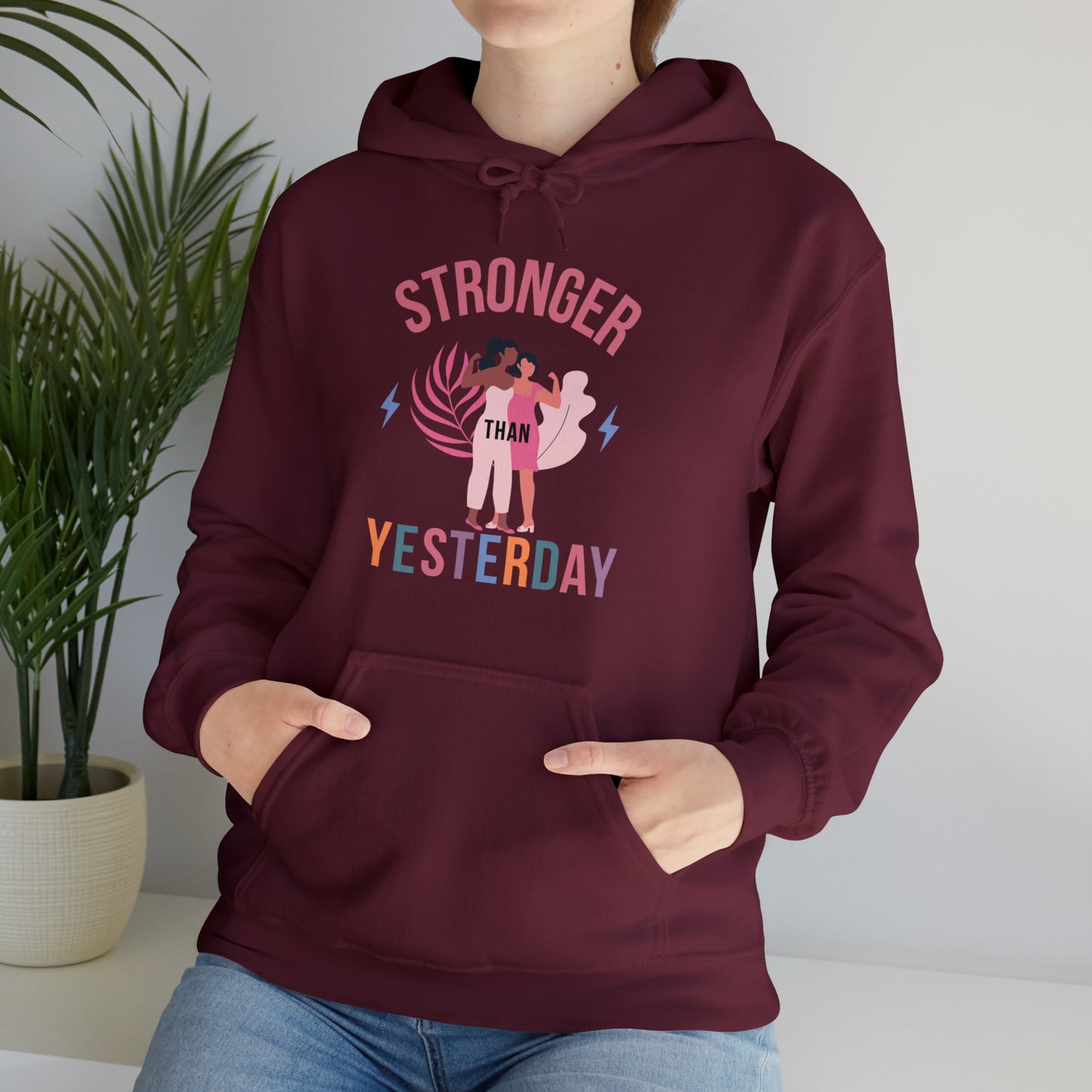 🦋 Stronger than Yesterday 🦋 Hoodies