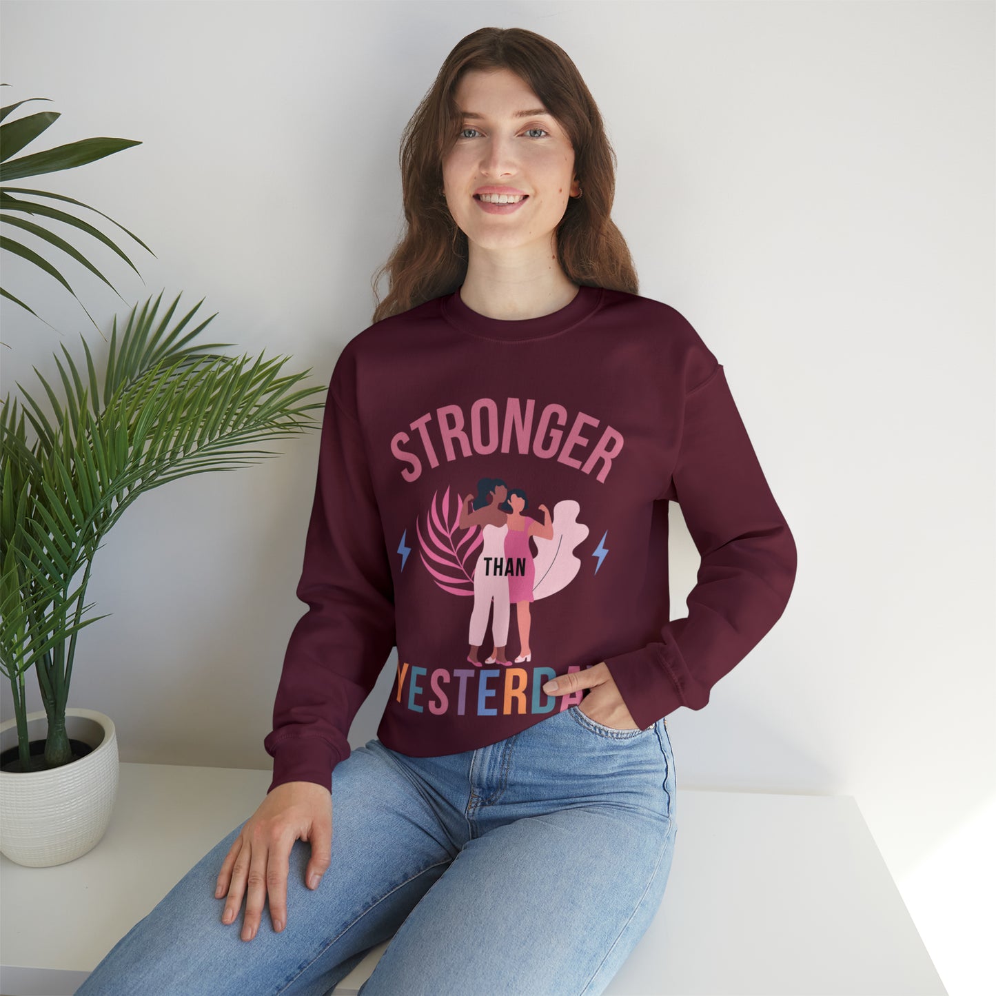 🦋 Stronger than Yesterday 🦋 Sweatshirts
