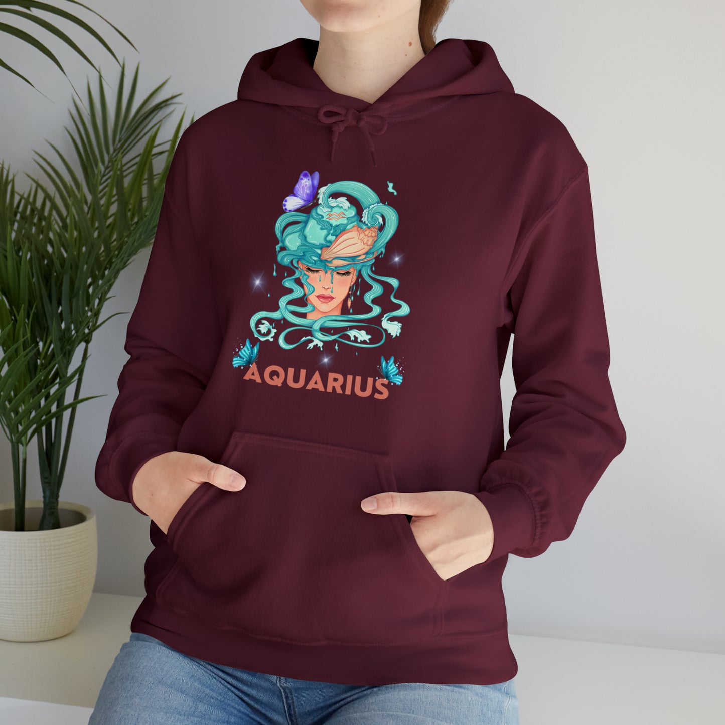 🦋 Aquarius 🦋 Zodiac Signs- Hoodies