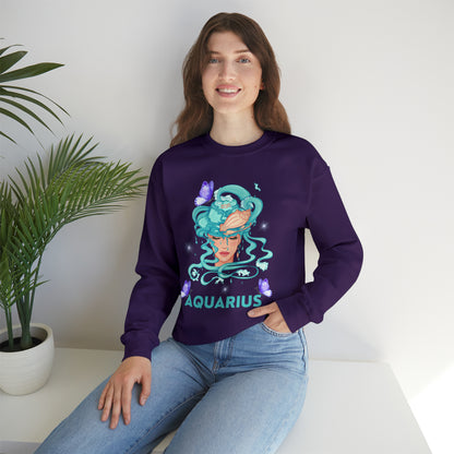 🦋 Aquarius 🦋 Zodiac Signs- Sweatshirts