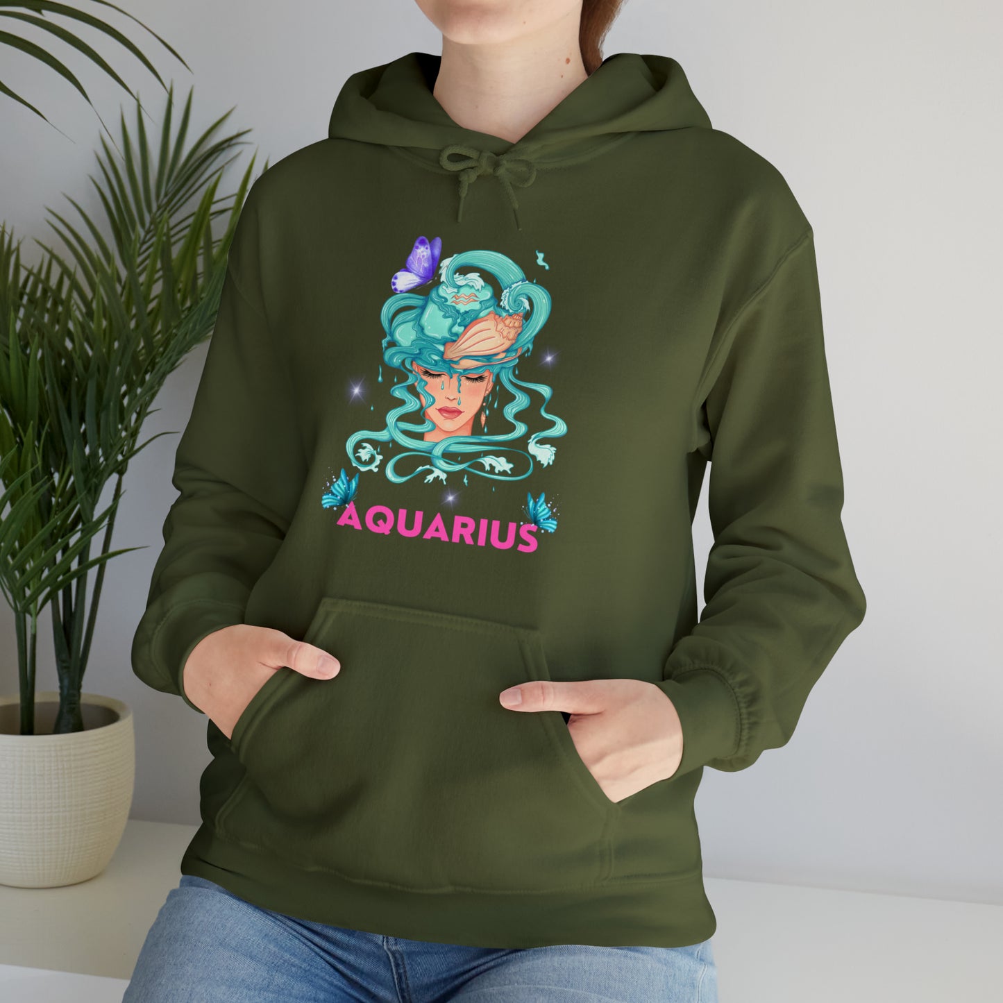 🦋 Aquarius 🦋 Zodiac Signs- Hoodies