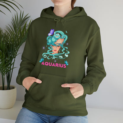 🦋 Aquarius 🦋 Zodiac Signs- Hoodies