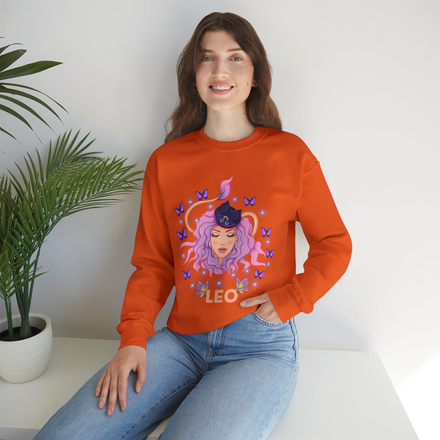 🦋 Leo 🦋 Zodiac Signs- Sweatshirts
