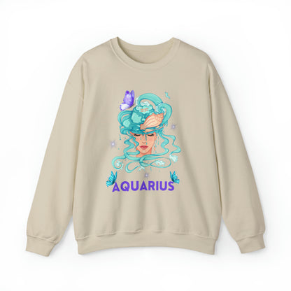 🦋 Aquarius 🦋 Zodiac Signs- Sweatshirts