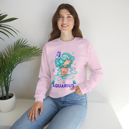 🦋 Aquarius 🦋 Zodiac Signs- Sweatshirts