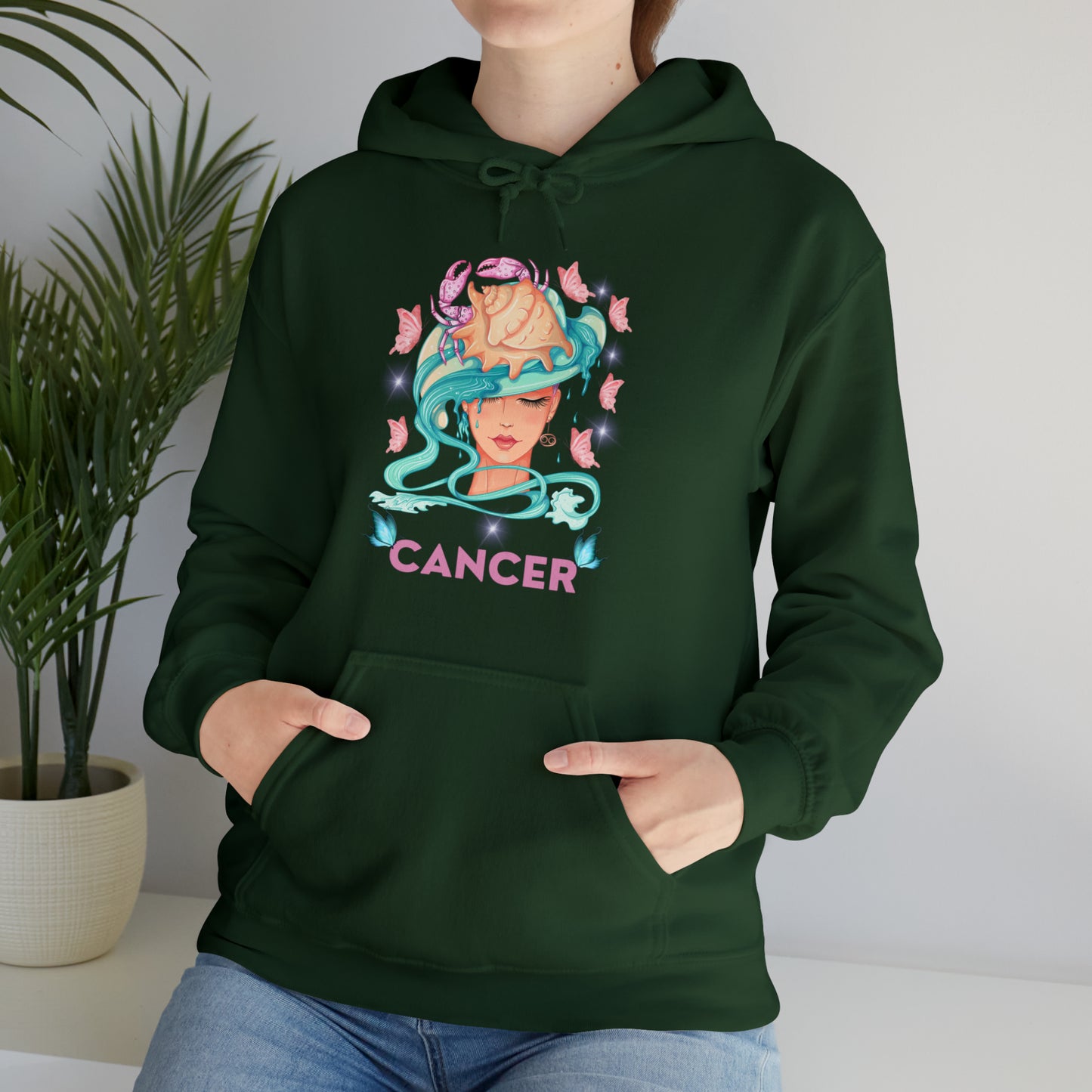 🦋 Cancer 🦋 Zodiac Signs- Hoodies