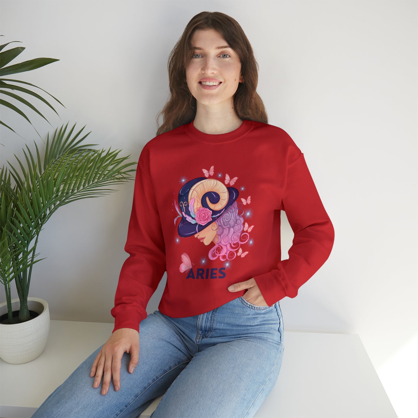 🦋 Aries 🦋 Zodiac Signs- Sweatshirts