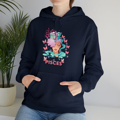 🦋 Pisces 🦋 Zodiac Signs- Hoodies