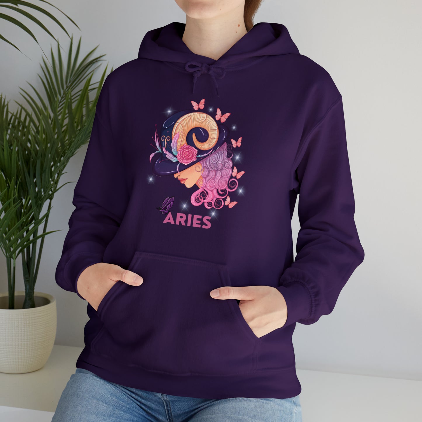 🦋 Aries 🦋 Zodiac Signs- Hoodies