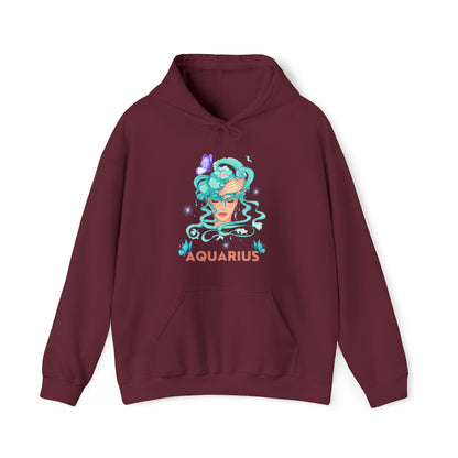 🦋 Aquarius 🦋 Zodiac Signs- Hoodies