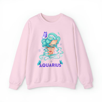 🦋 Aquarius 🦋 Zodiac Signs- Sweatshirts