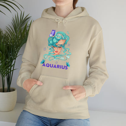 🦋 Aquarius 🦋 Zodiac Signs- Hoodies