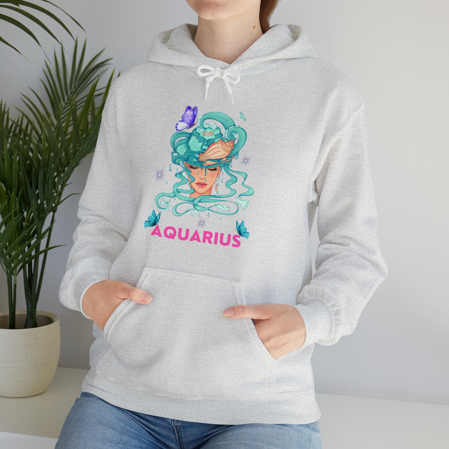 🦋 Aquarius 🦋 Zodiac Signs- Hoodies