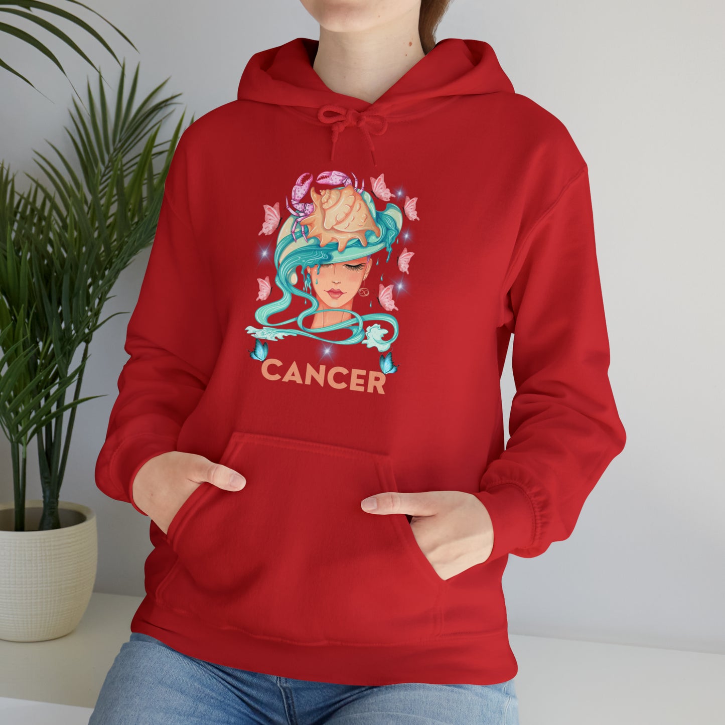 🦋 Cancer 🦋 Zodiac Signs- Hoodies