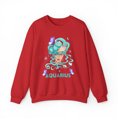 🦋 Aquarius 🦋 Zodiac Signs- Sweatshirts