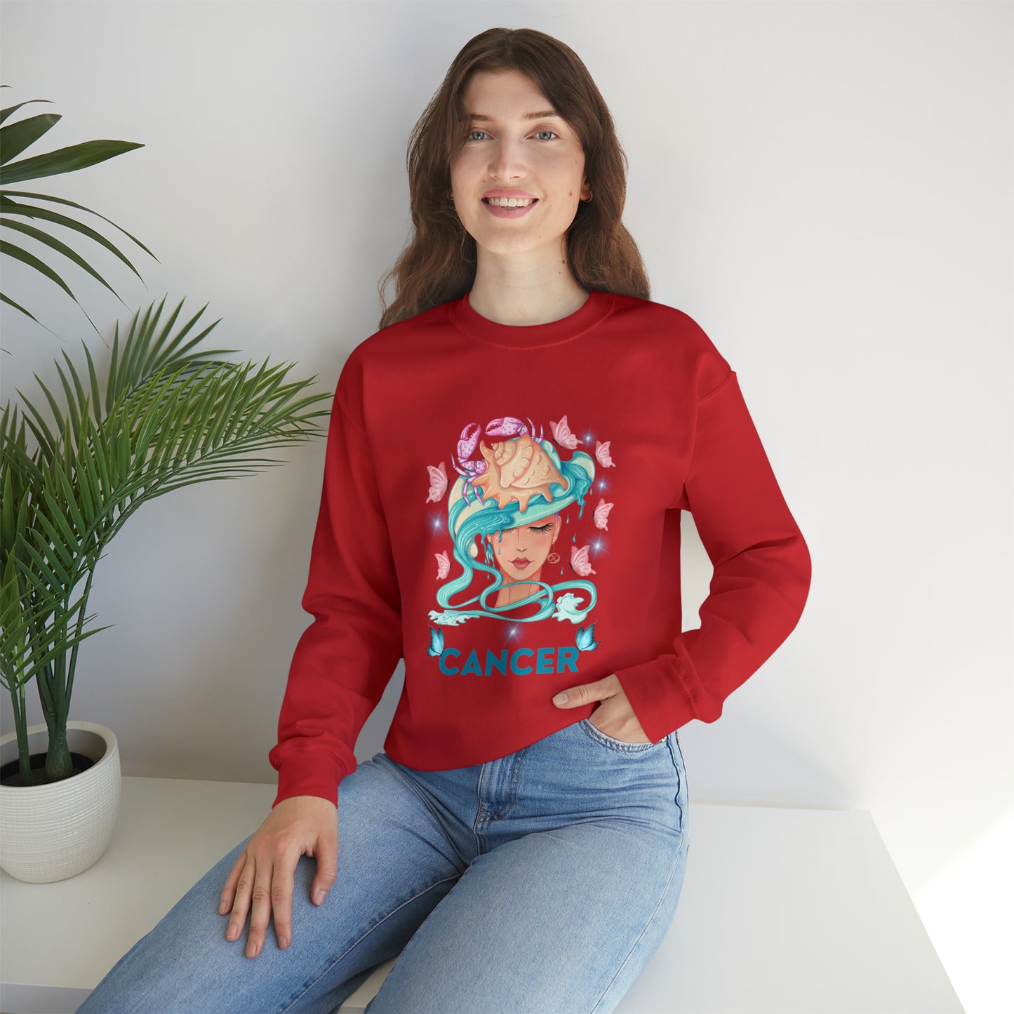 🦋 Cancer 🦋 Zodiac Signs- Sweatshirts