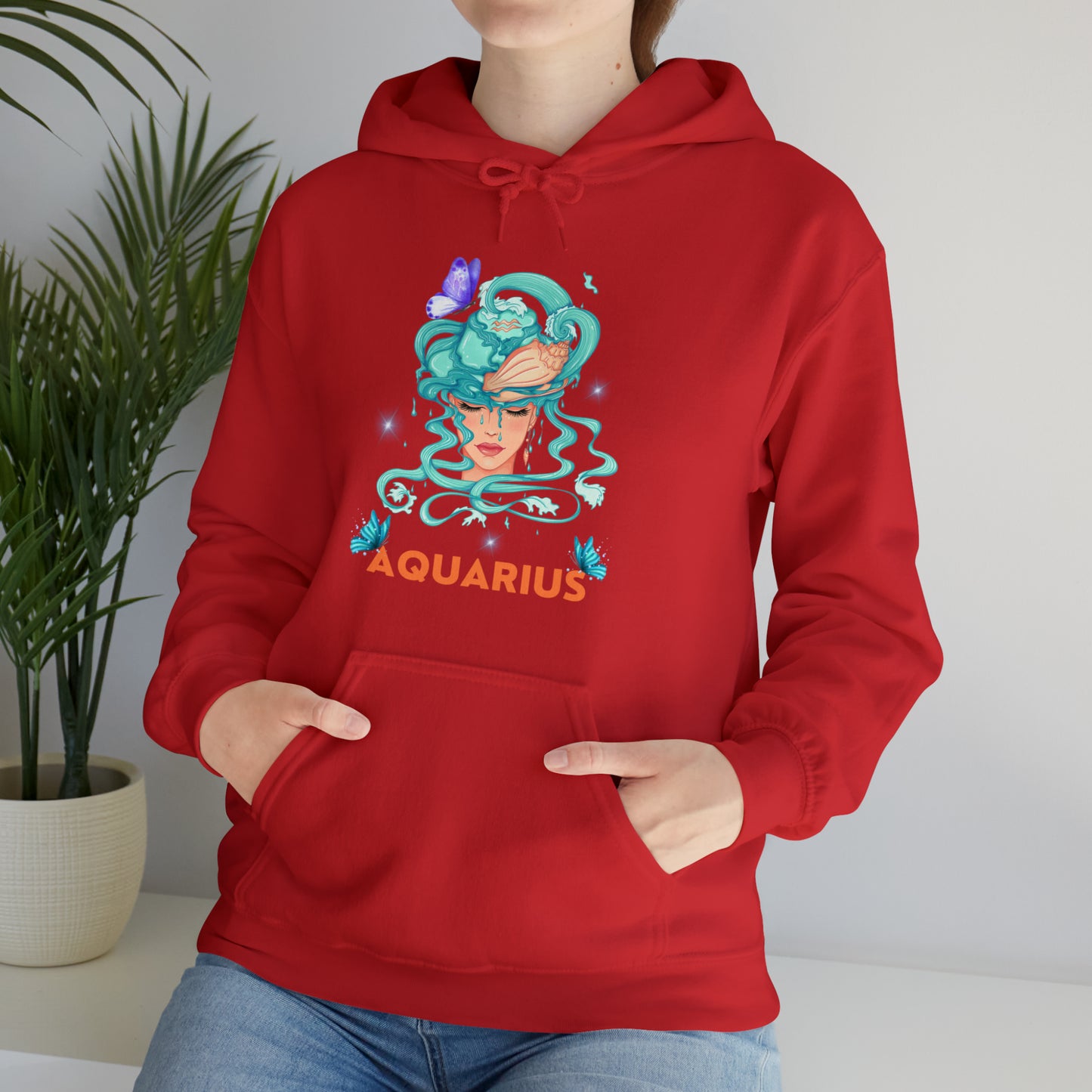 🦋 Aquarius 🦋 Zodiac Signs- Hoodies