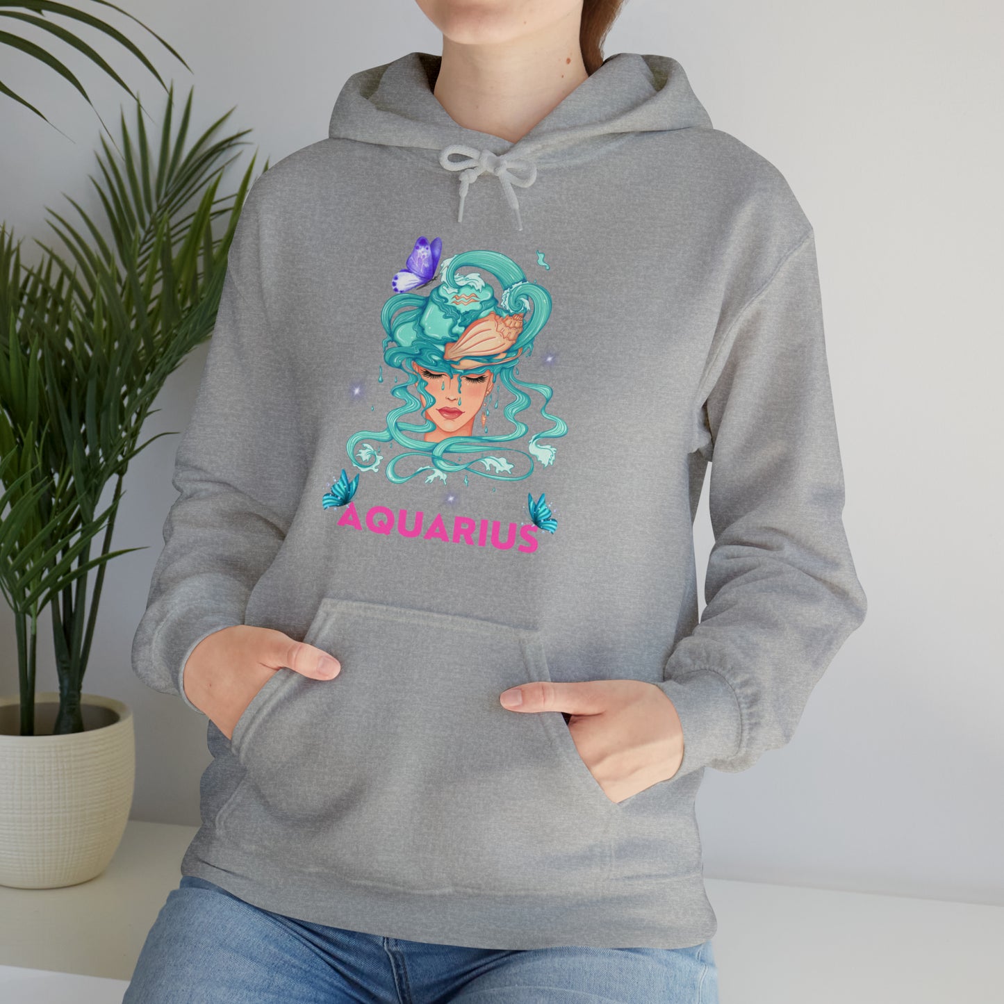 🦋 Aquarius 🦋 Zodiac Signs- Hoodies