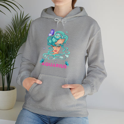 🦋 Aquarius 🦋 Zodiac Signs- Hoodies