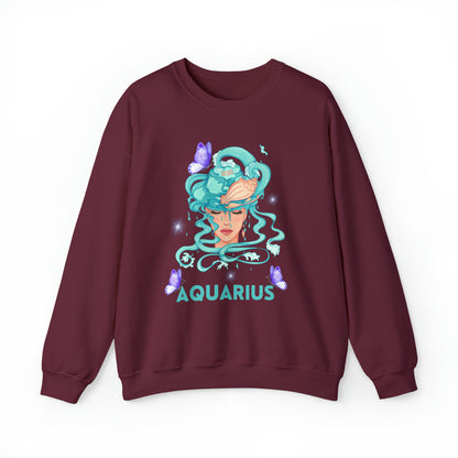 🦋 Aquarius 🦋 Zodiac Signs- Sweatshirts
