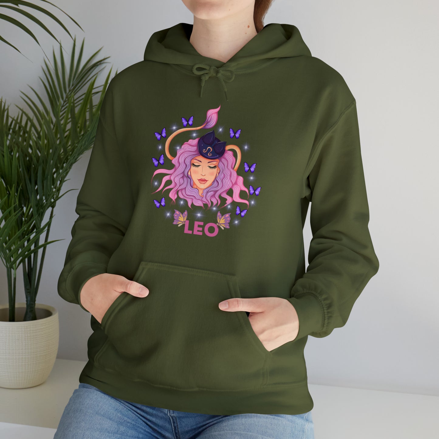 🦋 Leo 🦋 Zodiac Signs- Hoodies