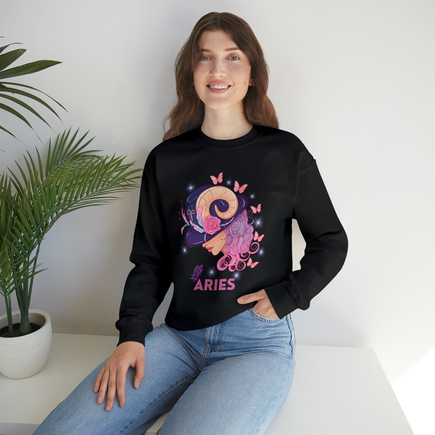 🦋 Aries 🦋 Zodiac Signs- Sweatshirts