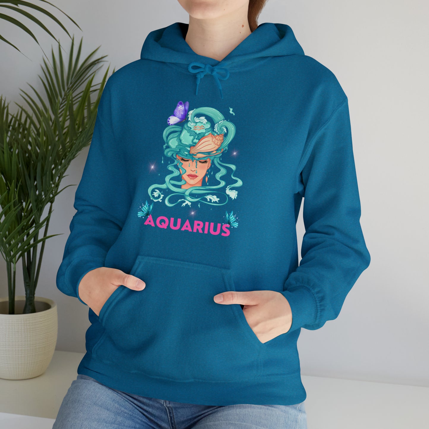 🦋 Aquarius 🦋 Zodiac Signs- Hoodies