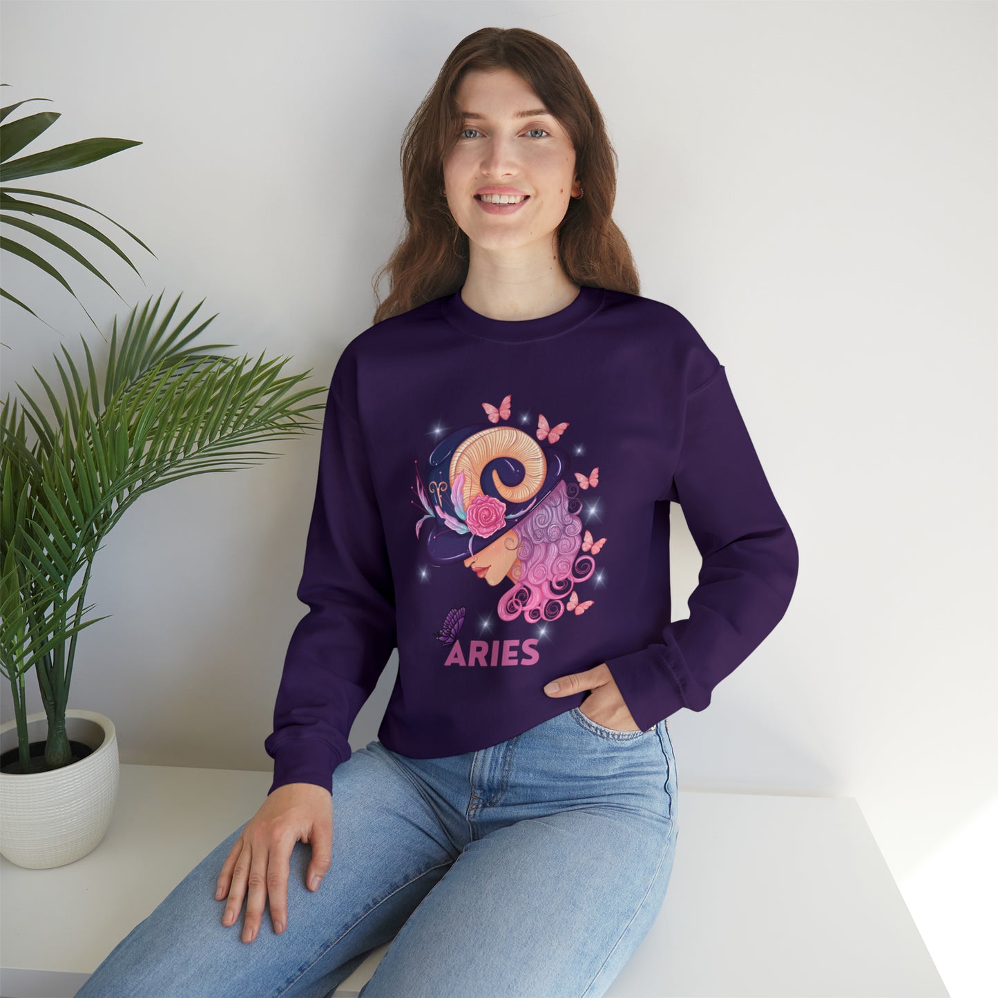 🦋 Aries 🦋 Zodiac Signs- Sweatshirts
