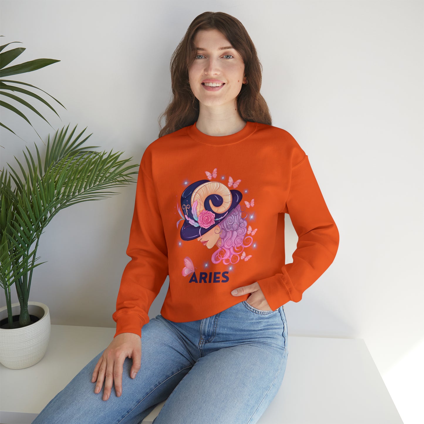 🦋 Aries 🦋 Zodiac Signs- Sweatshirts