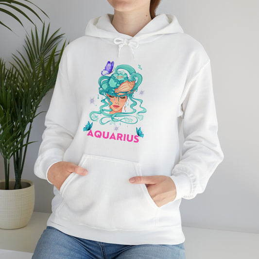 🦋 Aquarius 🦋 Zodiac Signs- Hoodies
