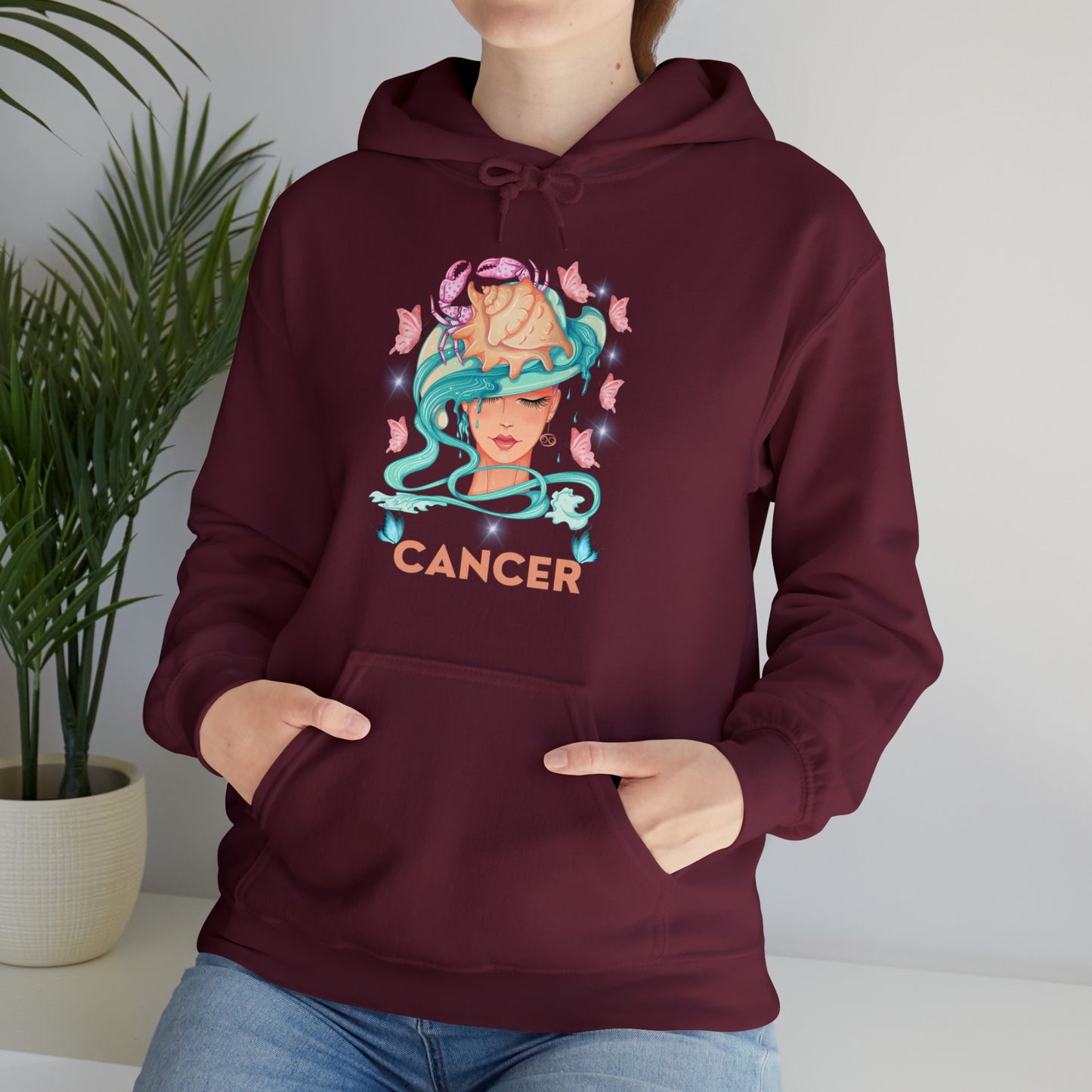 🦋 Cancer 🦋 Zodiac Signs- Hoodies