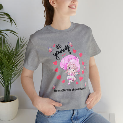  Be Yourself t-shirt with a powerful statement and unique graphic.