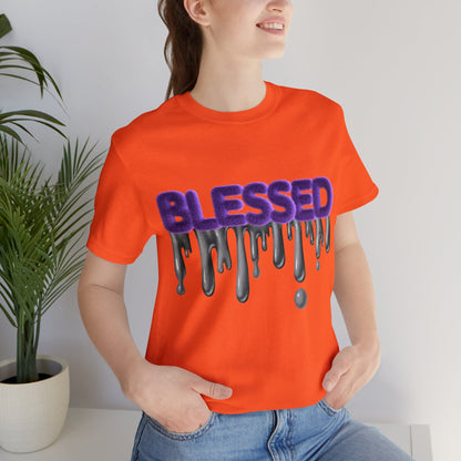 “Blessed tee with inspirational faith-based design