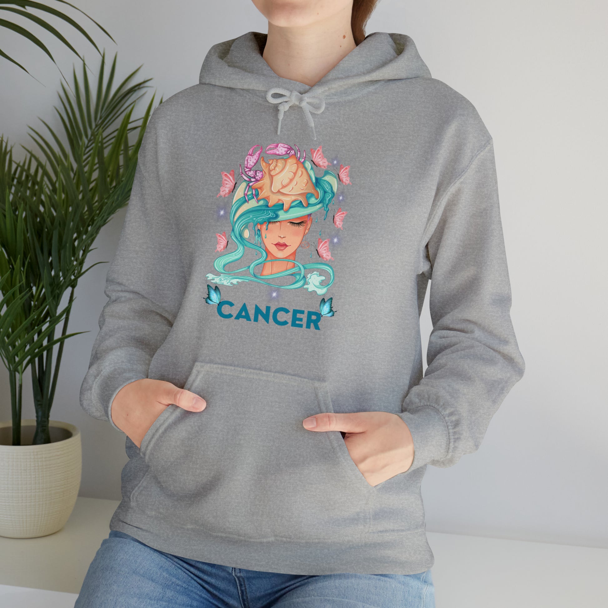  Cancer Zodiac hoodie with a unique design showcasing the sign. 