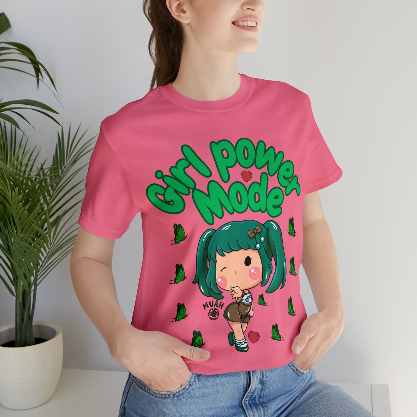 Chic Girl Power Mode tee for expressing confidence and strength