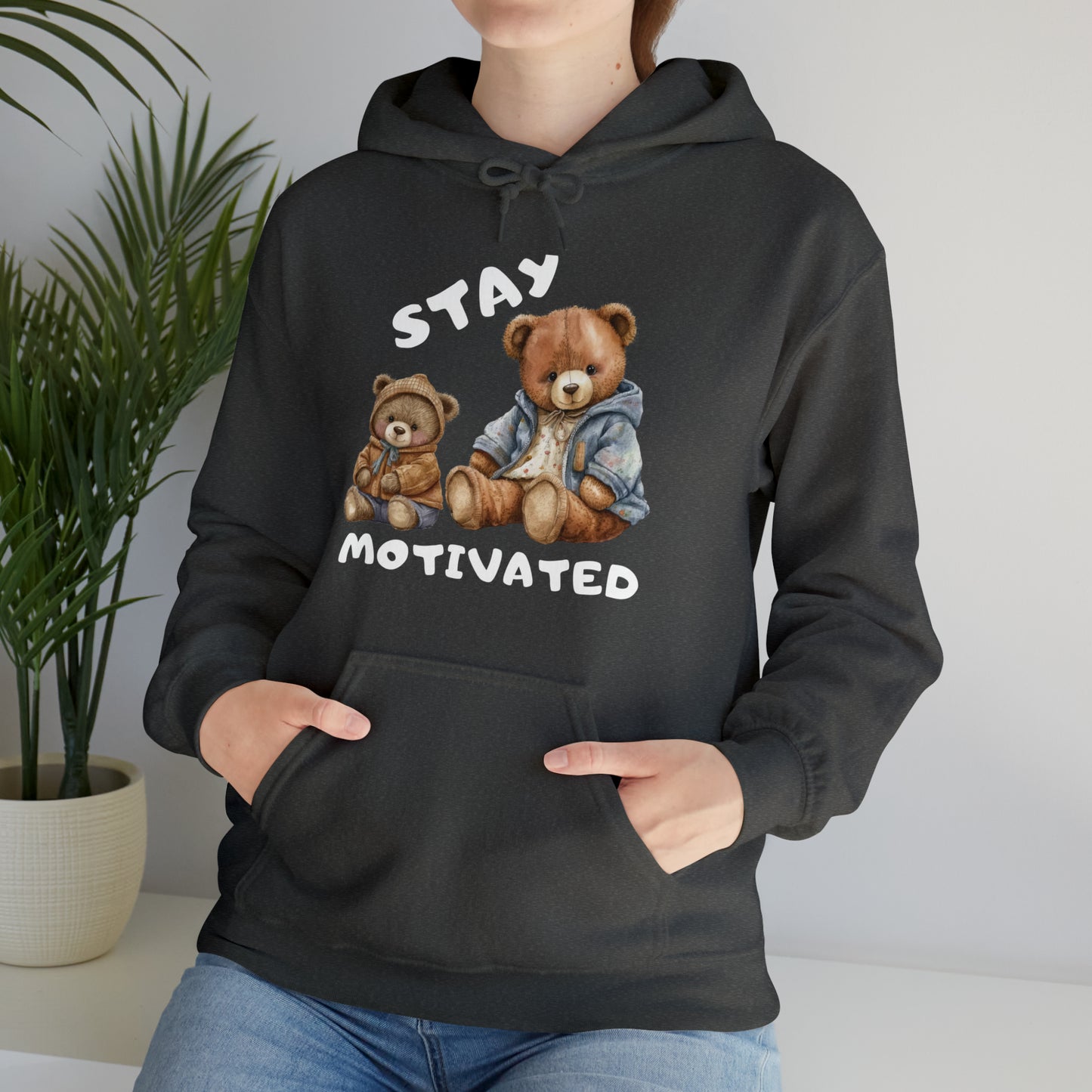 “Cozy Stay Motivated hoodie perfect for daily motivation