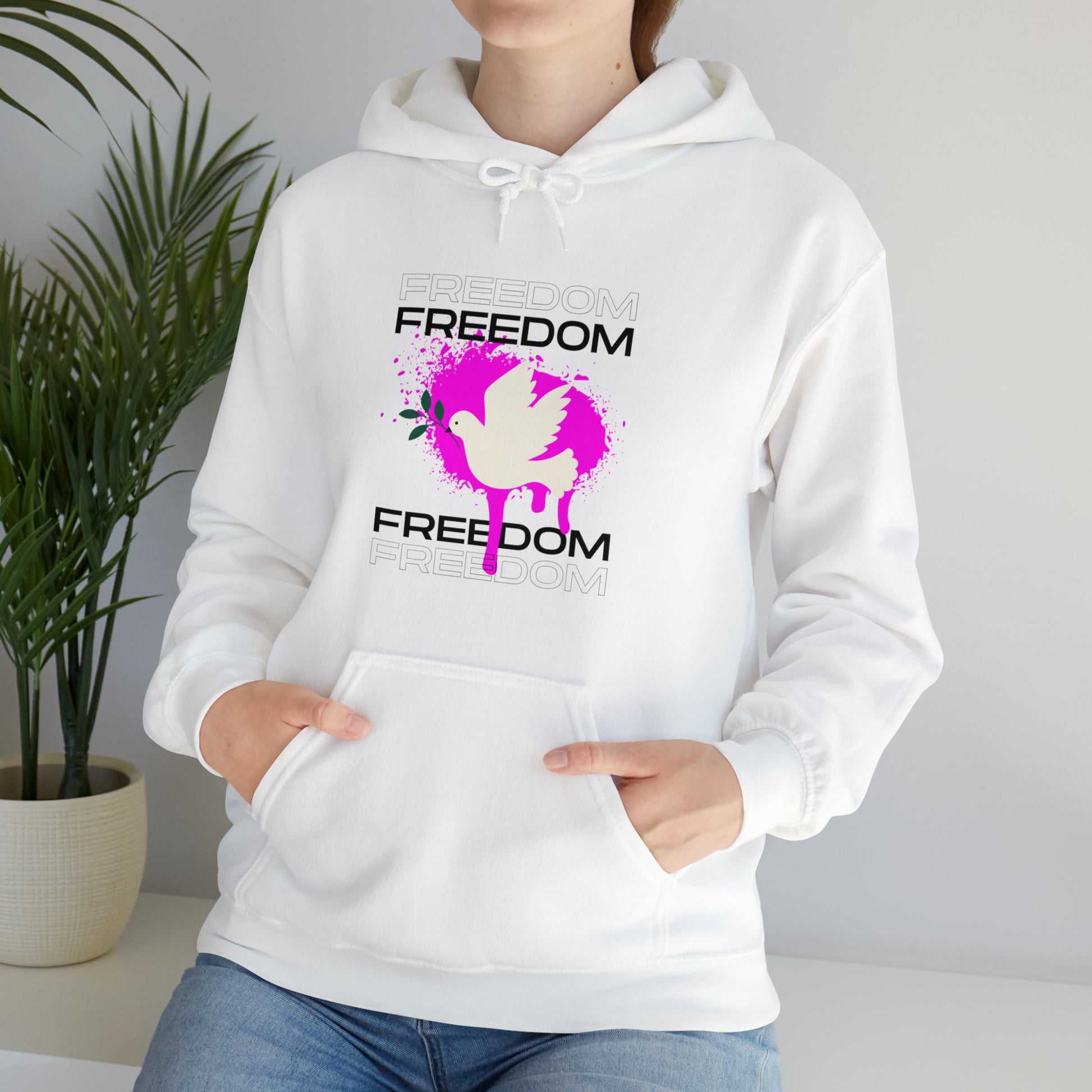 Freedom hoodies with bold graphic design