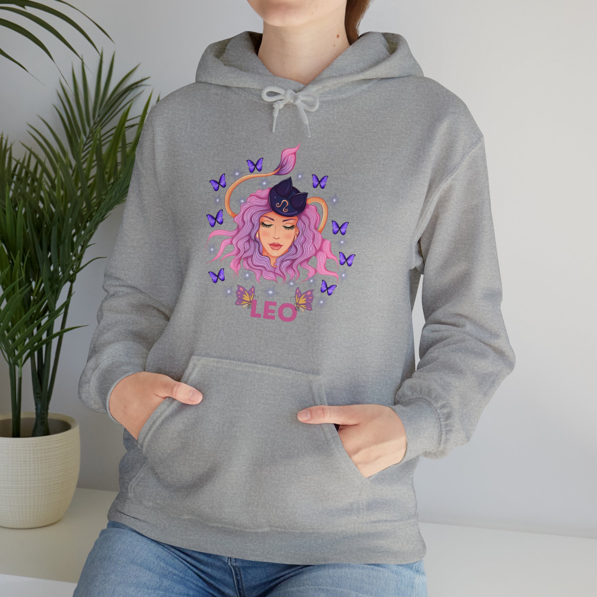 Leo constellation hoodies in cozy premium fabric